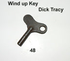 KEY FOR DICK TRACY SQUADE CAR BY MARX
