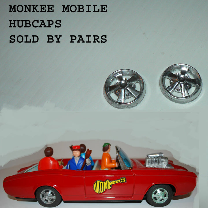 Monkeemobile Hubcaps (sold by pairs)