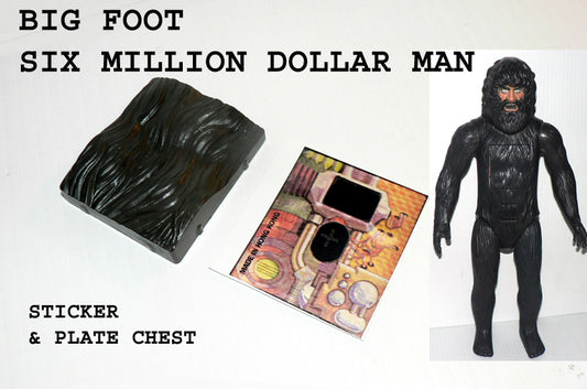 BIG FOOT PLASTIC CHEST AND STICKER